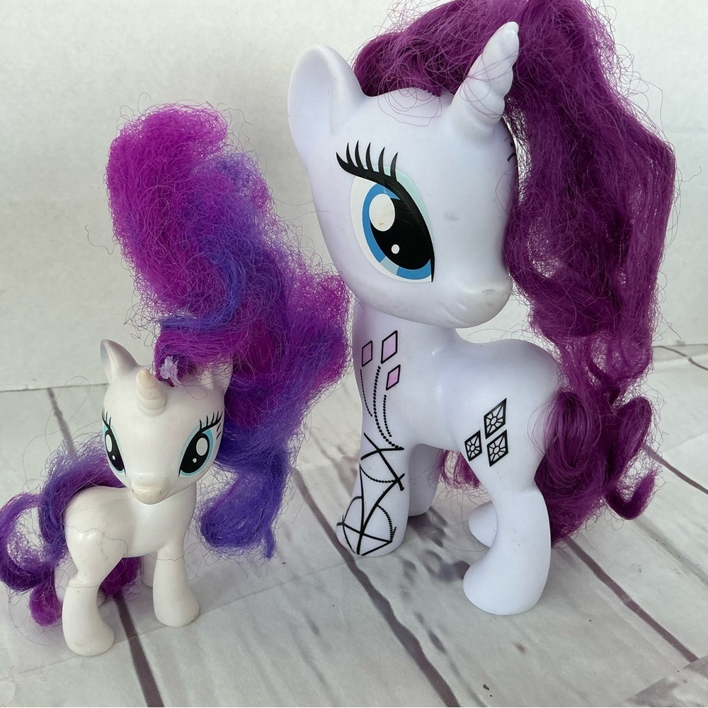 My Little Pony Purple and White Unicorn Duo